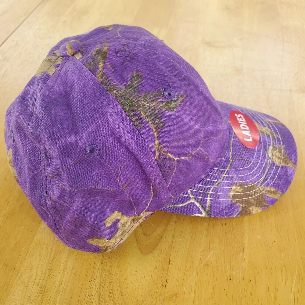 Signatures Purple Baseball Hat Cap One Size Fits Most Mossy Oak 2014 Realtree